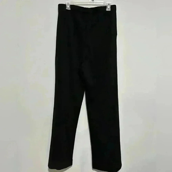 St John Caviar Collection Black Pull On pants Knit Size 12 with front pockets - Picture 4 of 4
